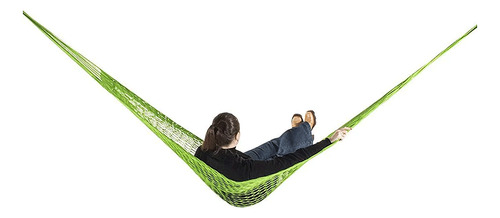 Rede De Dormir Camping Nylon Impermeavel Verde Limão