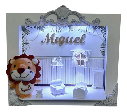 Decoração Porta Maternidade Led Personalizado Menino/ Menina