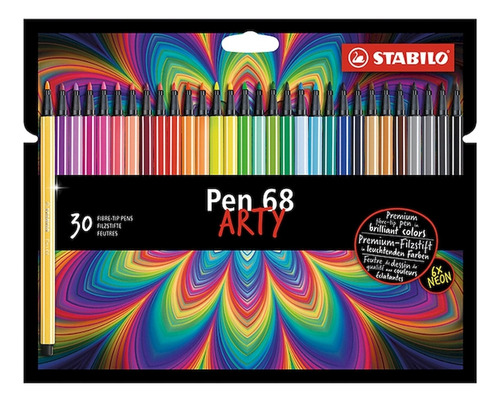 Marcador Stabilo Pen 68 Arty Estuche X 30 Carton