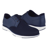 Zapatos Casuales Caballero Stylo 144-00 Textil Azul