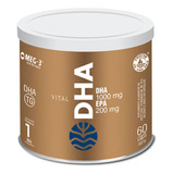 Ômega Dha 1000mg Dha 200mg Epa 120 Cáps  Vital Atman