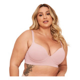 Sutia Plus Size Nayane  Base Bojo É Aros Liso Algodão