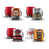 19 Plantillas Halloween Movies Tazas Psd Editable