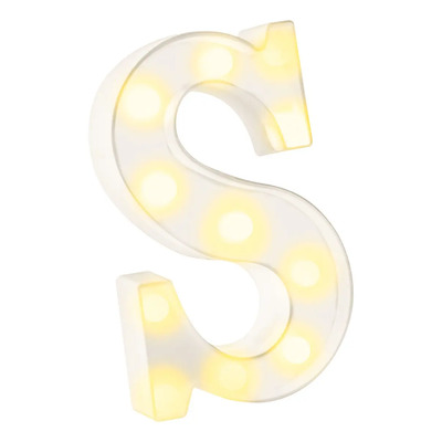 Letras Y Números 3d Luces Foco Lampara Decorativa Abecedario Color S | MercadoLibre