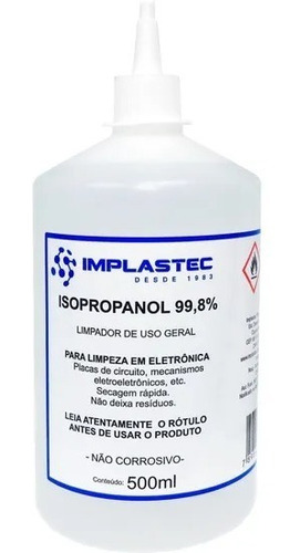 Álcool Isopropilico Limpeza Eletronica 500ml