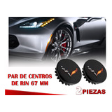 Par De Centros De Rin Chevrolet Corvette 67 Mm