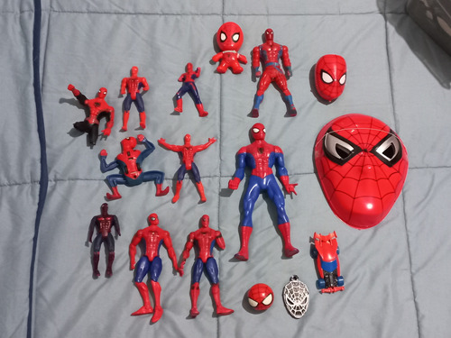 Combo Muñecos Hombre Araña Spiderman Usados 