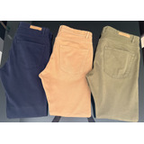 Pack De 3 Pantalones De Drill Marca Zara Tipo Jean -slim Fit