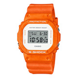 Reloj Para Mujer G-shock Dw-5600ws-4dr Naranja