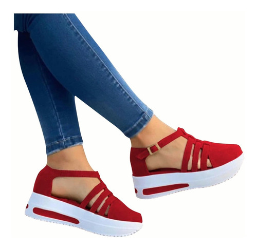 Zapatos De Plataforma Casuales Transpirables Para Mujer