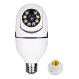 Camera Ip Inteligente Lampada Panoramica Yoosee Wifi E Espiã Cor Branco