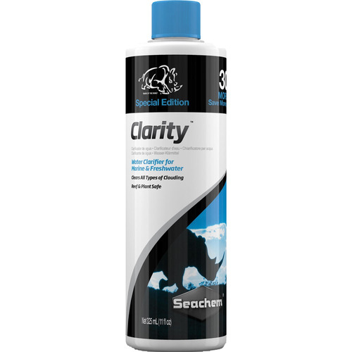 Seachem Clarity 325ml Removedor Turvidez Da Água Do Aquário