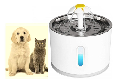 Bebedouro Fonte 2,4l Gato Cão Com Filtro Pet Água