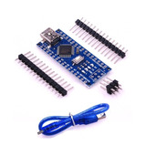 5 Tarjetas Nano V3 Atmega328 Compatible Arduino +5 Cable Usb