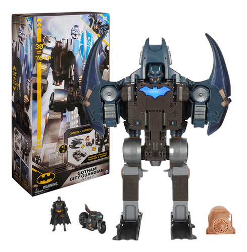 Robot Batman Gotham City Guardian 4 En 1 Con Luces Y Sonidos