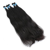 Cabello Humano 100% Brasileño 60-65cm Voluminoso Negro 50g