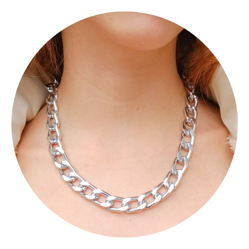 Colar Grumet Elo Grosso 13mm Gargantilha Elegante Chocker  