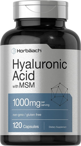 Acido Hialurónic Hyaluronic Acid 1000 Mg X 120 Cap Usa