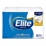 Pañuelos Descartables Elite X 20 Pack(6x10uni) Blanco