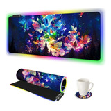 Mouse Pad Gaming Rgb Aimsa, 14 Modos Brillantes, Extra Grand