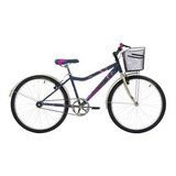 Bicicleta Mujer Montaña Kyra R26 1v Acero Azul Oro Benotto