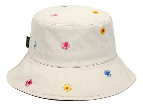 2 Gorro Bucket Hat Mezclilla Sombrero Pescador Flores Unisex