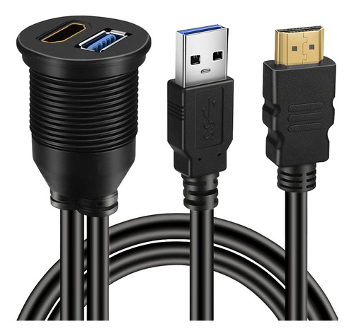 Batige Usb 3.0 & Hdmi To Hdmi + Usb3.0 Aux Extension Dash