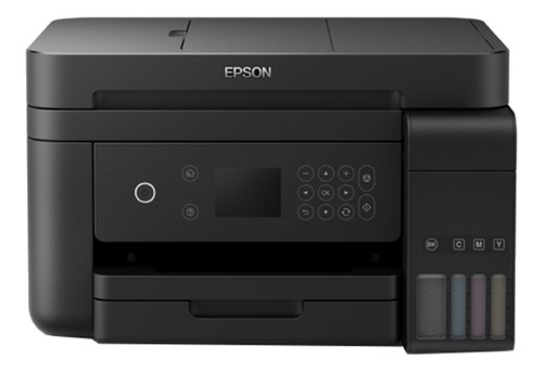 Impresora A Color Multifunción Epson Ecotank L6171 Con Wifi Negra 220v