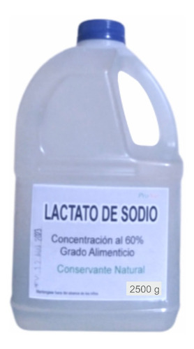Lactato De Sodio Usp X 2.5 Kg - g a $31