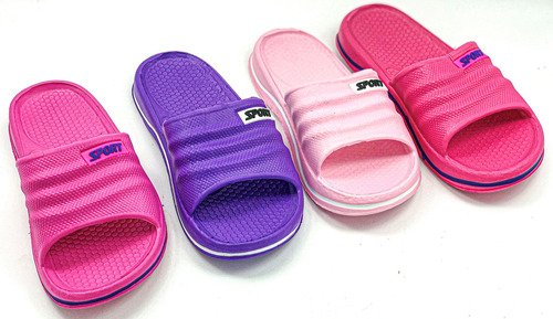 12 Pares De Chanclas Sport Taxso Mayoreo Colores Moda P052