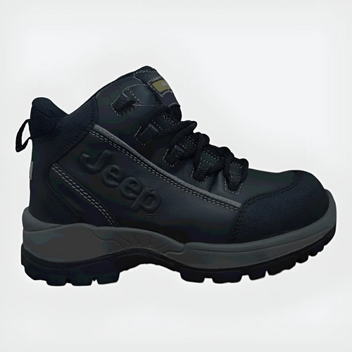 Bota Jeep Hombre Industrial Piel Casco Dieléctrica 5101neg