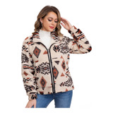 Hermosa Chaqueta Peludo De Dama Otoño Invierno