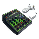 Consola Mixer Pro Bass Studio 6 Placa Sonido Usb Bluetooth