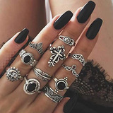 Cuerpo Brillos Corporales Yertter Vintage Multi Rings Set Fi