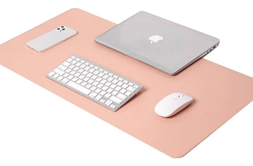 Desk Pad Mousepad 120x60cm Extra Grande Couro Eco Preto