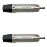 Conector Linha Rca Macho - Wireconex Universal - 02 Unidades