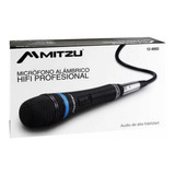 Micrófono Alámbrico Mitzu Hifiprofesional Cable 3 M