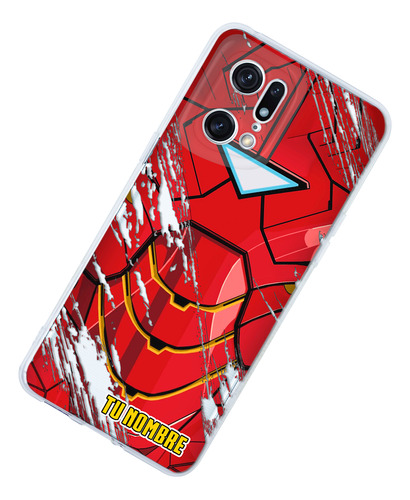 Funda Para Oppo Iron Man Con Tu Nombre Personalizado