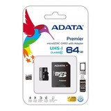 Memoria Micro Sd Microsd 64gb Adata Ausdx64guicl10ra1