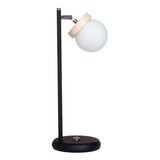 Velador Nordico Elyn Globo Vintage Movil Bl - Ng Bi-pin Led