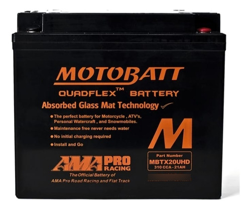 Batería Motobatt Quadflex Mbtx20uhd