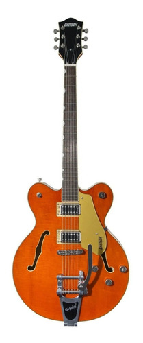 Guitarra Eléctrica Gretsch Electromatic G5422tg Hollow Body/double Cutaway De Arce Laminado Orange Stain Brillante Con Diapasón De Laurel