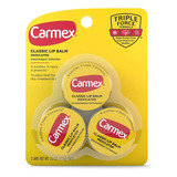 Carmex Lip Balm Jar / Lata Blister Pack X 3 U. Original 100%