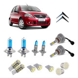 Kit 13 Lampadas Farol Branca + Milha Led H11+ Smd Citroen C3