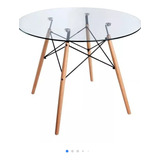 Mesa Eames Redonda Vidrio 