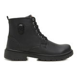 Bota Coturno Masculina Casual Zíper Lateral Rovetto Caveira