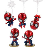 Marvel Spiderman Cosbaby Colección 5 Figuras En Bolsa