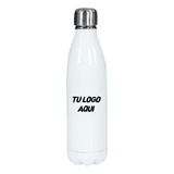 10 Botellas Acero Inoxidable Personalizadas Con Logo 650ml