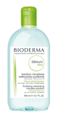 Agua Micelar Bioderma Sébium H2o Piel Mixta/grasa 500 ml