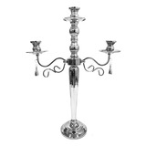 Candelabro Para Velas Color Plata #60502 53 Cm Sheshu Color Cairelesgotas